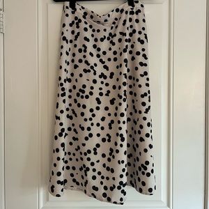 Tahari Polka Dot Midi Skirt